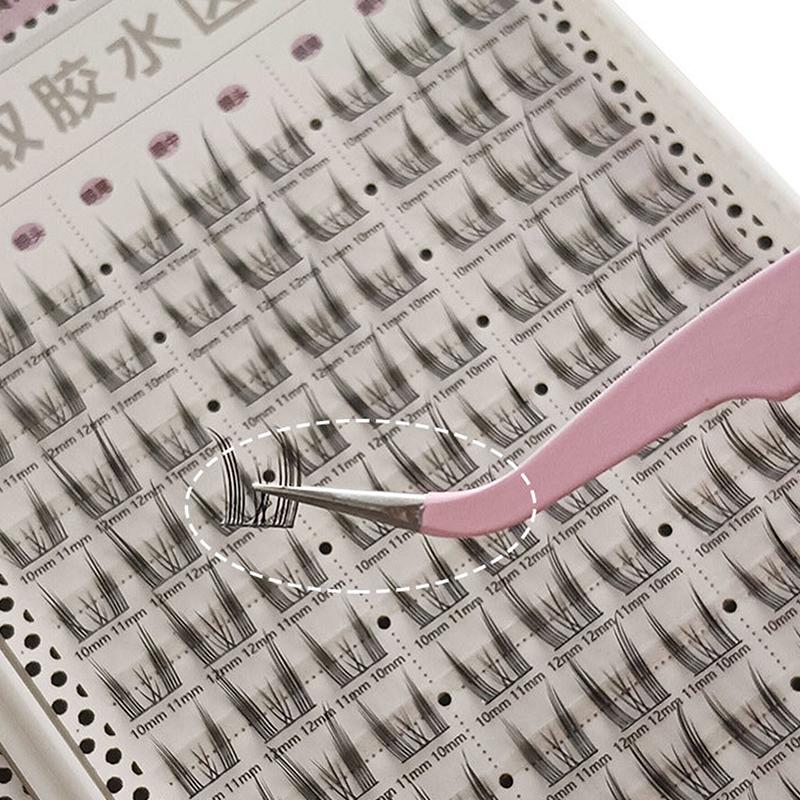 Пинцет для наращивания ресниц, розовый сверхтвердый пинцет из нержавеющей стали с кончиками из волокон, высокоточные антистатические пинцеты