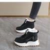 Women's Winter Fur One Thickened Padded Warm Cold Hiking Cushion Hiking Waterproof Non-slip Sports High-top Snow Boots Cotton Shoes Sneakers