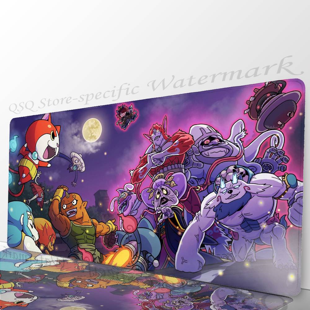 Игровой коврик для мыши Y-Yo-kai Watch, противоскользящий, подходит для офисных компьютеров, ноутбуков, игровых столов для киберспорта, XXL для клавиатуры