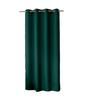 Rideau - CHABY - 140x240 Cm - 100% Polyester - Vert Foncé - Œillets Ronds