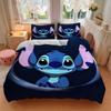 Stitch Space Adventure Print 3Pcs Bedding Setduvet Cover With 2 Bedropillowcase Home Birthday Gift