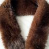Soft Warm Wrap for Winter Coat Plush Cross Scarf, Stylish Faux Fur Neck Warmer, Gifts Women Double-Sided Thermal Elegant Scarf Ladies Girls Fluffy