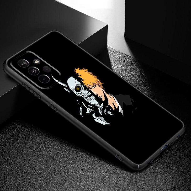 Чехол для телефона с аниме BLEACHS для Samsung Galaxy A21 A30 A50 A52 S A13 A22 A32 A33 A53 A73 5G A11 A12 A31 A51 A70 A71 A72, черный чехол