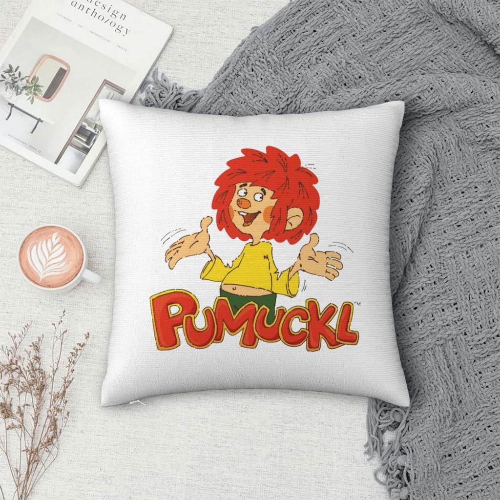 Pumuckl Square Pillowcase Pillow Cover Cushion Throw Pillow for Home Sofa Living Room