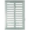 Brinox Grille Daération Avec Volet Roulant Aluminium, 24.5x 17cm Couleur Argent - B70390A