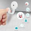 White Metal Magnetic Hooks Cruise Hooks Durable Heavy Duty Kitchen Utensil Hanger for Office Garage Shed Gym Lockers