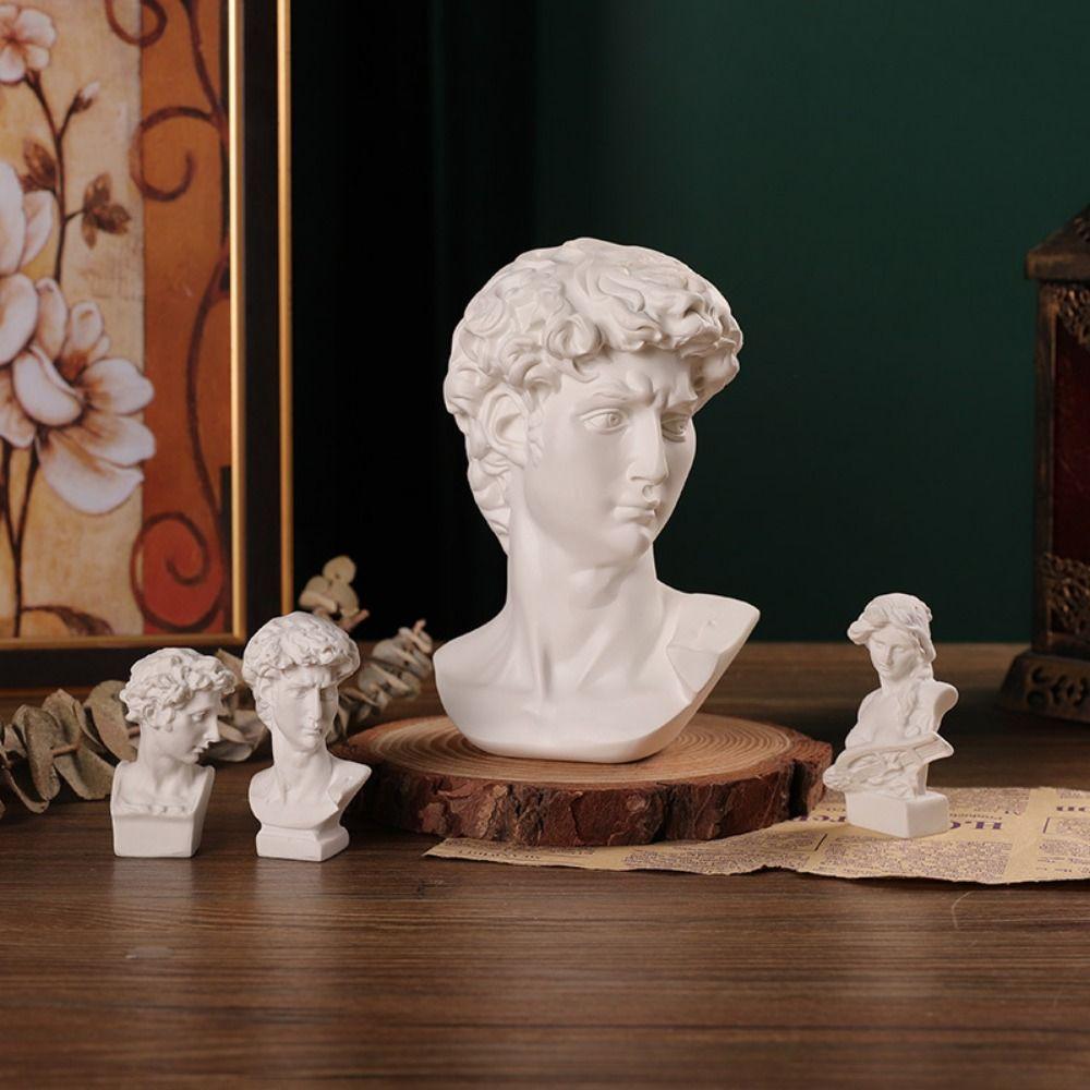 Sketch Art Greek Mythology Statues Resin Craft Female Art Statue Nordic Greek Figure Living Room