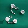 1 шт. серьги для пирсинга, искусственные кристаллы, серьги-гвоздики для козелка, легко чистящиеся серьги-гвоздики для хряща ушной раковины, губы