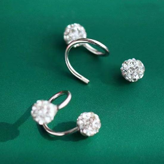 1 шт. серьги для пирсинга, искусственные кристаллы, серьги-гвоздики для козелка, легко чистящиеся серьги-гвоздики для хряща ушной раковины, губы