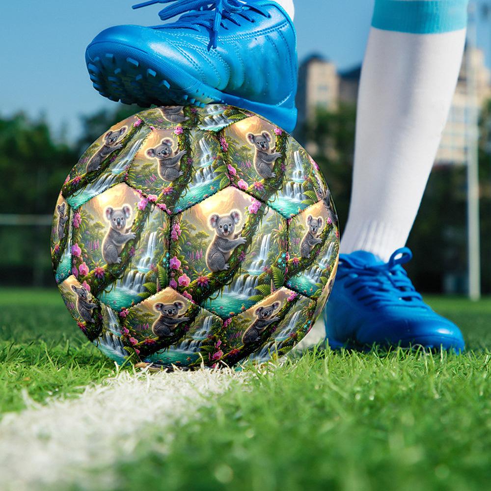 1pc Koala Tropical Paradise Durable Size 5 Soccer Ball Professional Match Training Football Indoor &Outdoor Sports Ball p60190