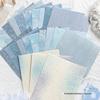 Ретро Художественная Синяя Бумага для Ручной Работы, Рвущаяся, для DIY Коллажа
