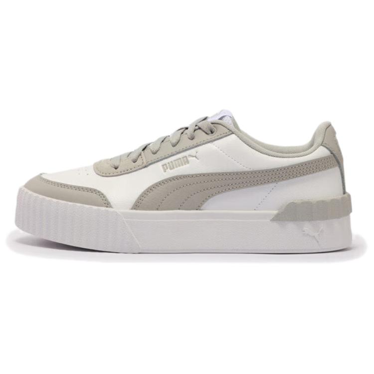 Puma Carina Lift Comfortable Versatile Low-Top Sneakers Women Sneakers White Gray 373031-19