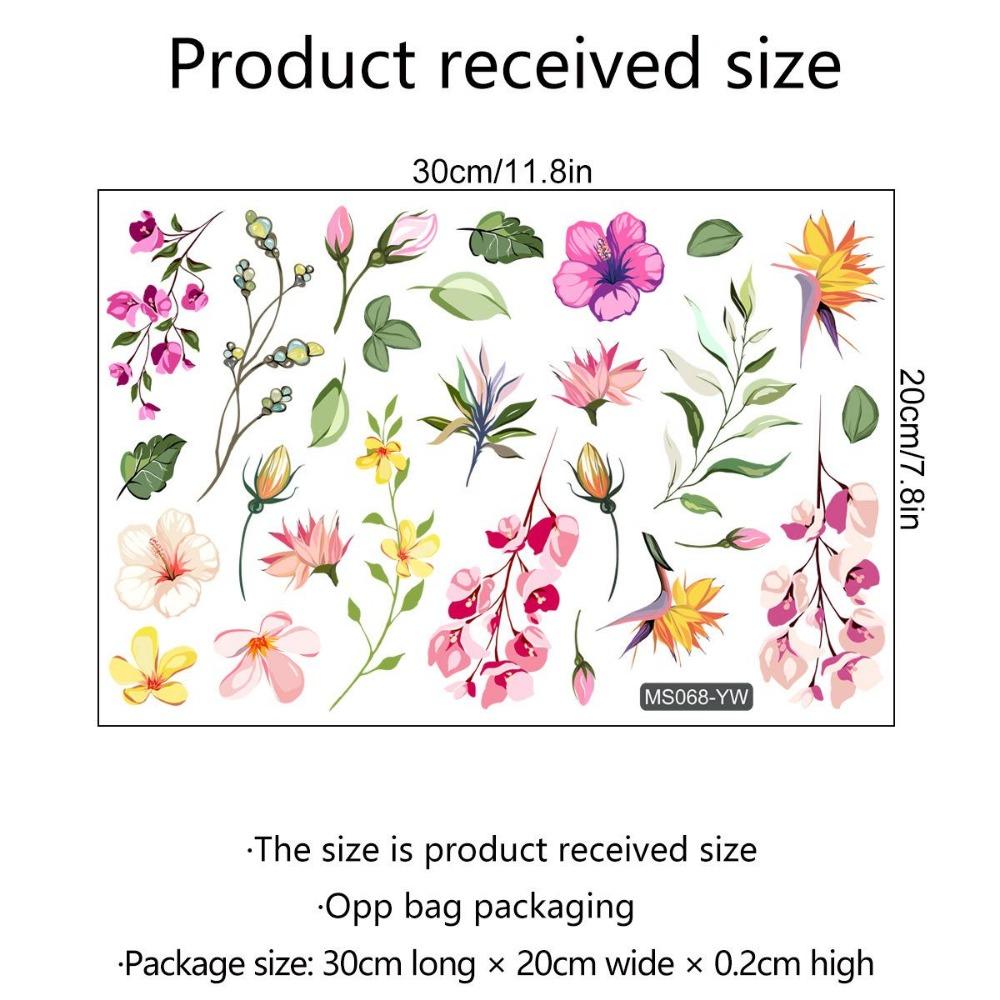 Двусторонняя красочная наклейка на стену с изображением бабочек и цветов, электростатическая паста, паста для оконного стекла, видимая декоративная наклейка на стену