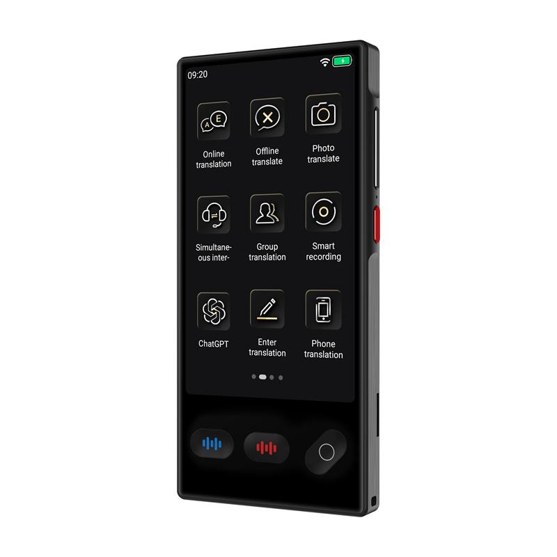 S35 Устройство для перевода языков ChatGPT 148 языков Умный голосовой перевод с ИИ 18 офлайн Карманный словарь Офлайн-перевод