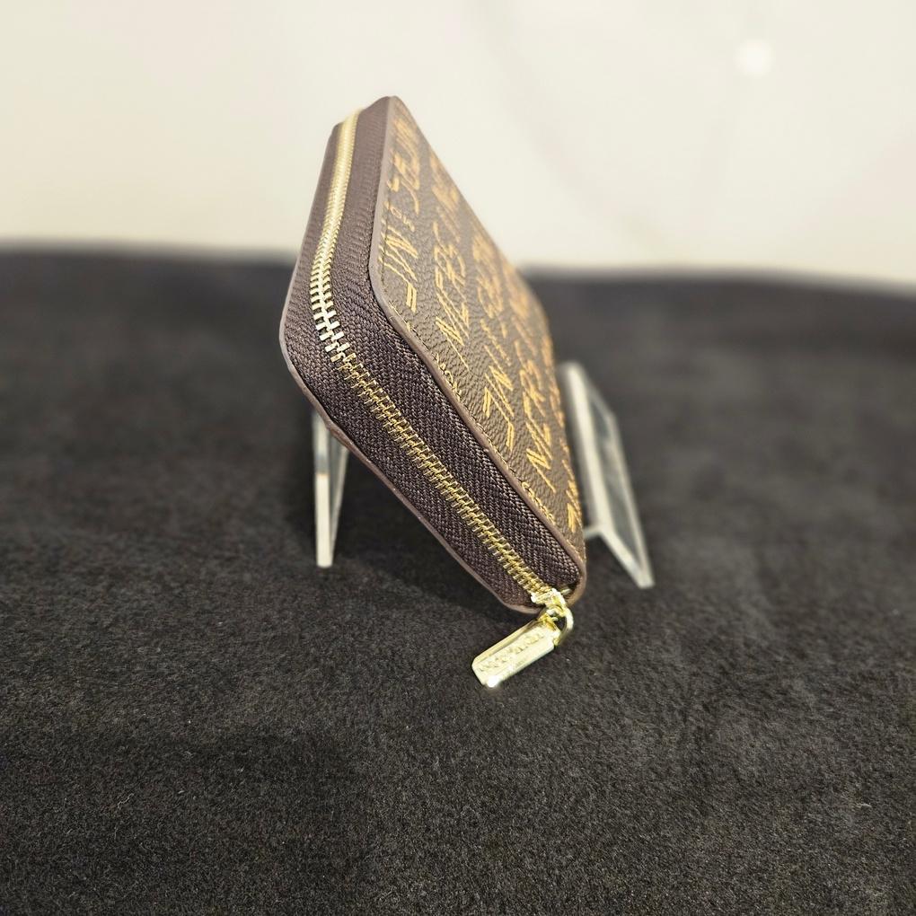 Moncross BR32002 Monogram Lettering Mini Coin Purse Card Holder