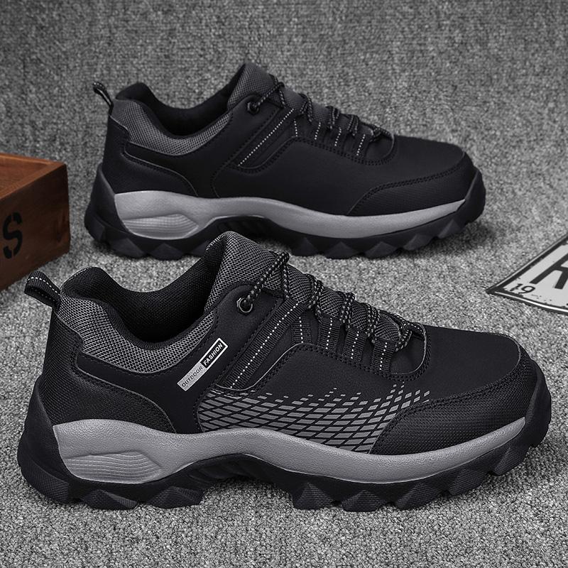 Модные мужские кожаные туфли для походов на открытом воздухе повседневные туфли на шнуровке модные кроссовки дышащие мужские туфли для вождения Zapatillas De Deporte