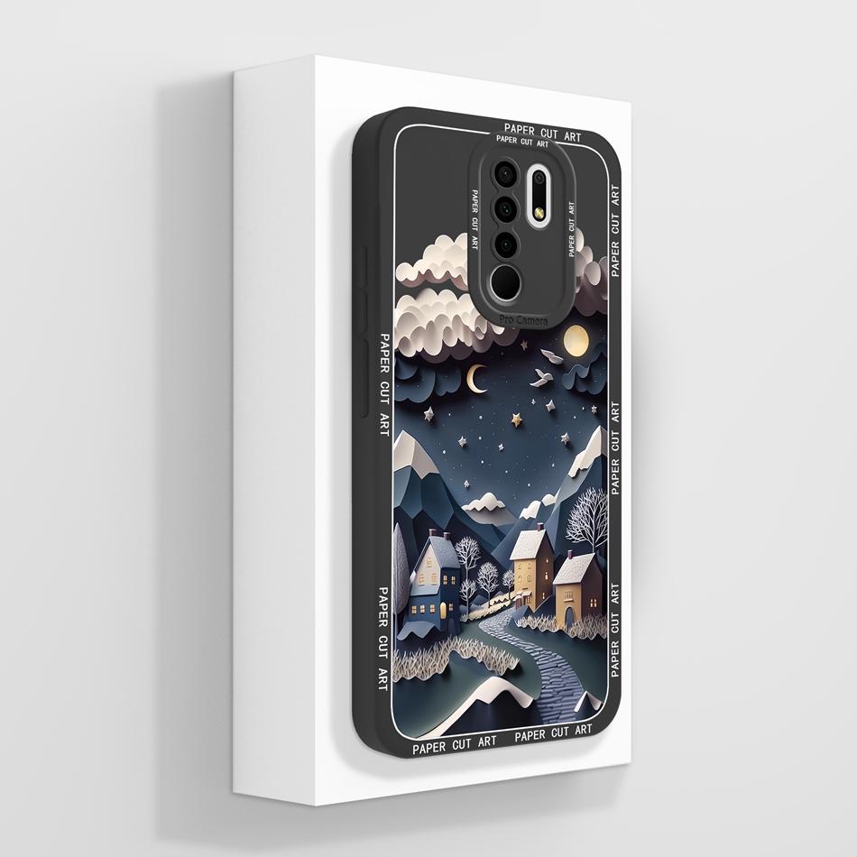 Для Redmi 9 9A 9C 9T Чехол Милый Панда Мягкий Жидкий Силикон Корпус Телефона Для Xiaomi Redmi9 Power Высококачественная Прочная Задняя Крышка