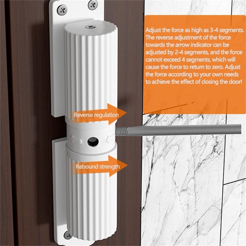 Self Shutting Door Device Smooth Closure Adjustable Strength Door Closure Door Control System for Household & Businesses