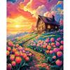 5D DIY Алмазная картина Пейзаж Полный квадратный бриллиант Современный дом Ручная работа Производство Друг Подарок Домашний декор