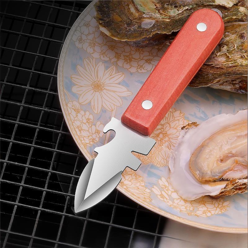 Остроконечный нож для устриц, открывалка для раковин, морепродуктов, инструмент, открывалка для моллюсков из нержавеющей стали для устриц, мидий, рыбы-жабы, крабов