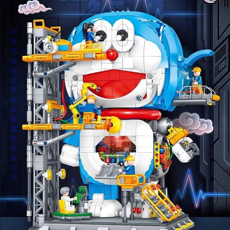 2025 New Doraemon Doraemon Building Block Assembled Toy Model Ornament Gift