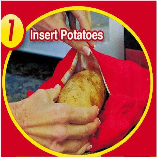 Microwave Baked Sweet Potato Bag - Special Container for Sweet Potatoes and Corn