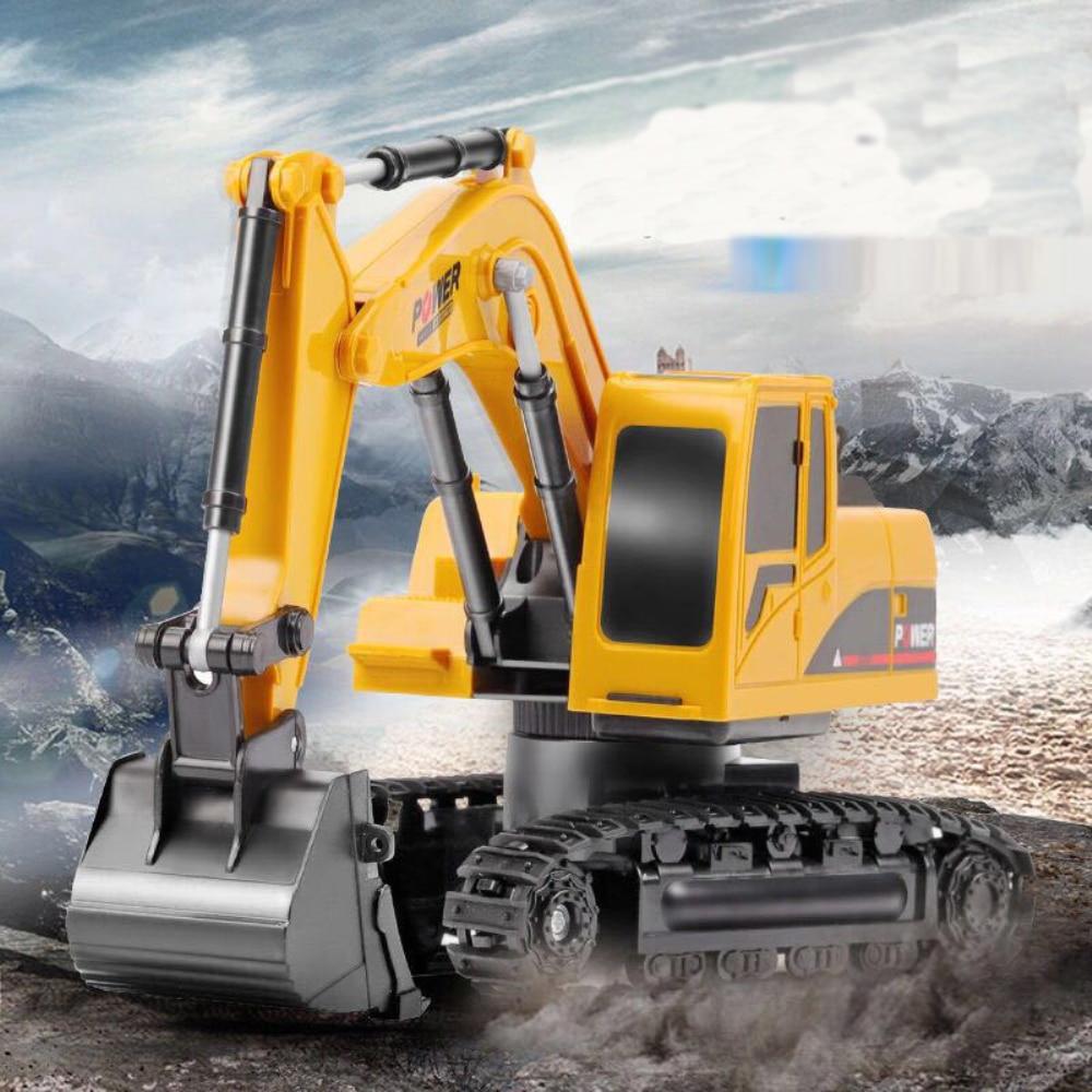 2.4Ghz 6 Channel 1:24 RC экскаватор игрушка RC Engineering Car Alloy and plastic Excavator RTR