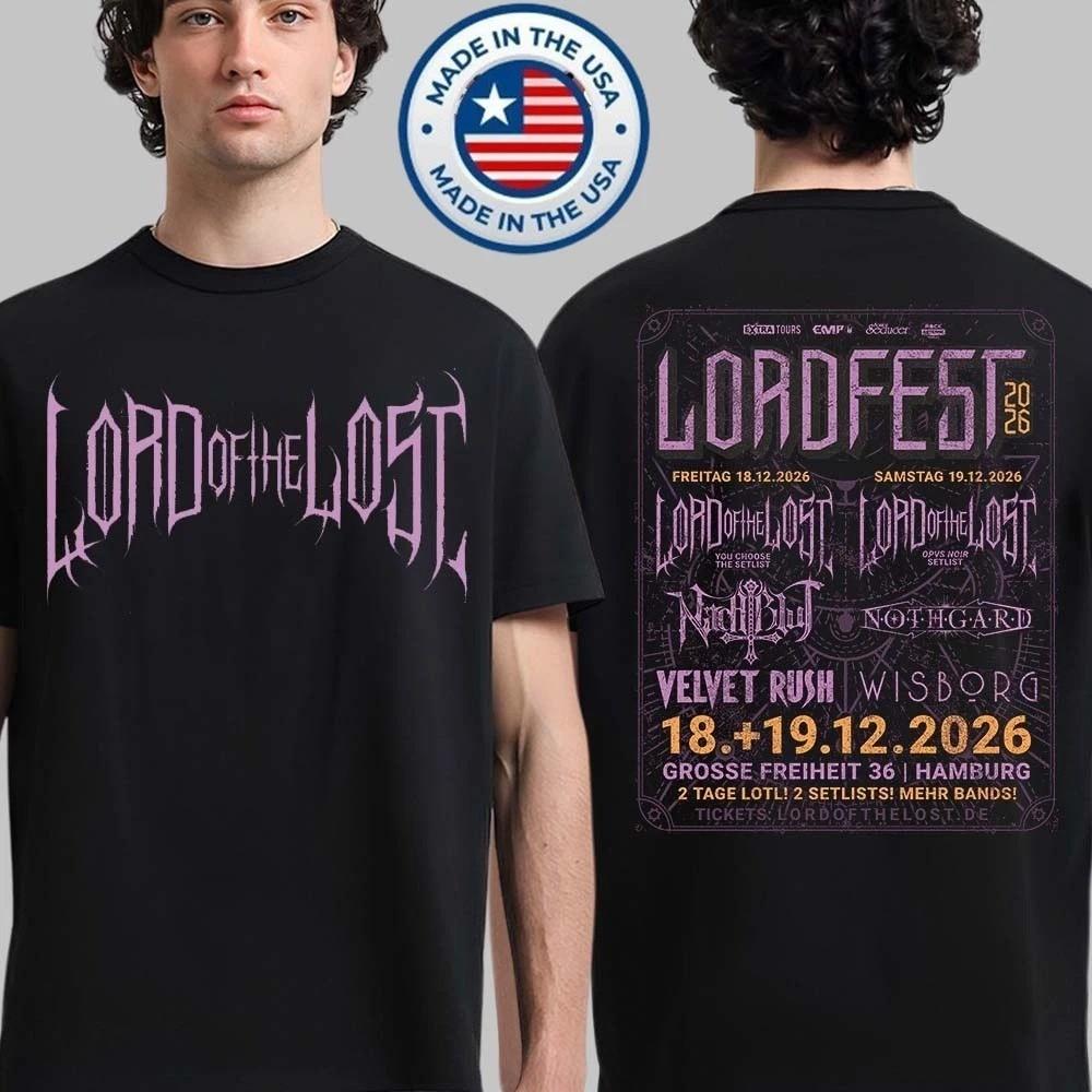 Lord Of The Lost Lordfest 2026 Full Lineup In Hamburg Germany T-Shirt PP2938