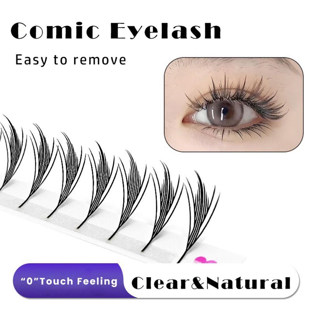 Комплект пучковых ресниц Comic Wings 12 рядов наращивание норковых ресниц новые накладные ресницы инструменты для макияжа глаз