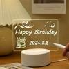 Креативная светодиодная доска для заметок, ночник, USB-перезаписываемая доска для сообщений, теплый мягкий свет для детей, подруга, украшение, ночник