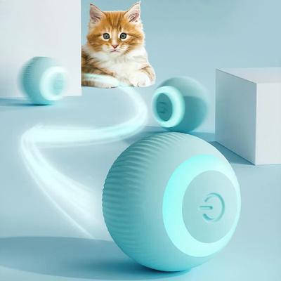Интерактивный мяч для кошек, умные игрушки для кошек, автоматические катящиеся волшебные шары для дома, электронные интерактивные игрушки для кошек, аксессуары для игр для кошек