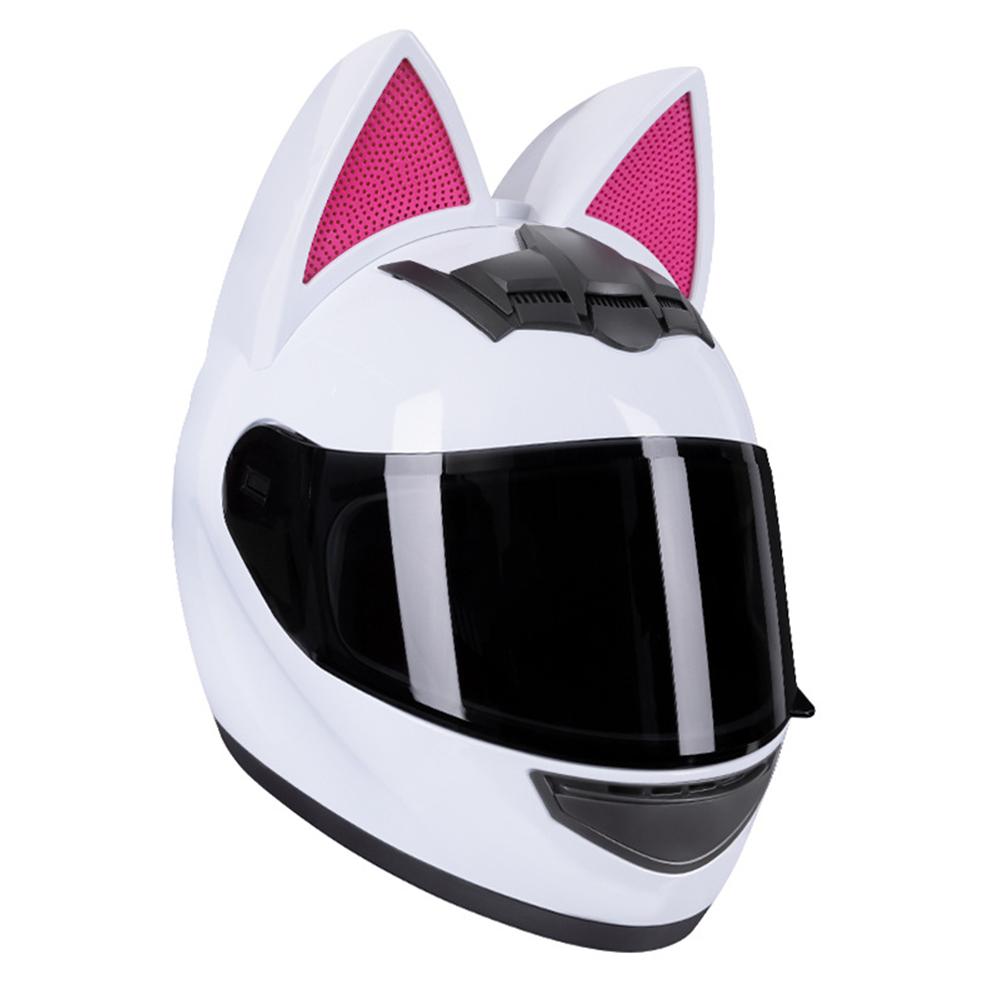 HNJ Мотоциклетный шлем Casco Moto Шлем для бездорожья Съемные кошачьи ушки Четыре сезона Дышащий Мотокросс Мотоциклетный шлем Мужской Женский