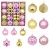 New Christmas Ball Decoration Gift Box Set Painted Electroplated 44pcs Round Ball Special-shaped Christmas Ball Pendant