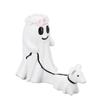 Ghost Walking Dog Statue Spooky Ghost Dog Figurine for Home Tabletop Decoration Indoor Outdoor Garden Resin