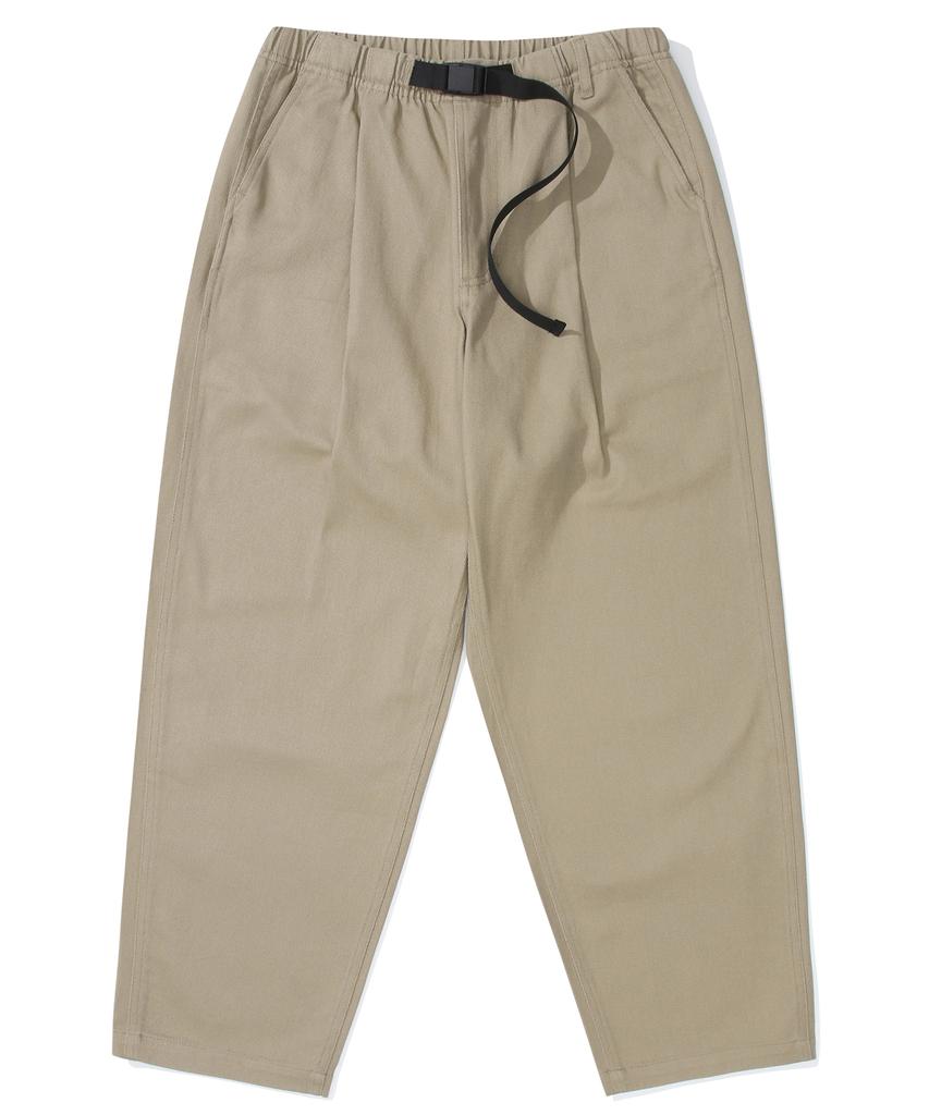 COLUMBIA UNIVERSITY M-Label Loose-Fit Belted Pants Beige