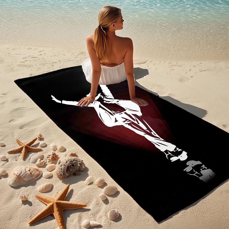 Moonwalk Dance Stylish Digital Printing Beach Towel Quick Drying Absorbent Blanket For Beach Pool Gym Travel Christmas Gift C9211917