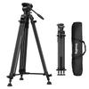 SmallRig AD14 Carbon Fiber Video Max Fluid Head with To Tilt Compact Travel Folded Product 5441 Heavy-Duty Tripod, 185cm, 22.5lbs (10kg) Load, +85°