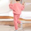 Детский коралловый бархатный пижамный комплект Детская домашняя одежда для лица