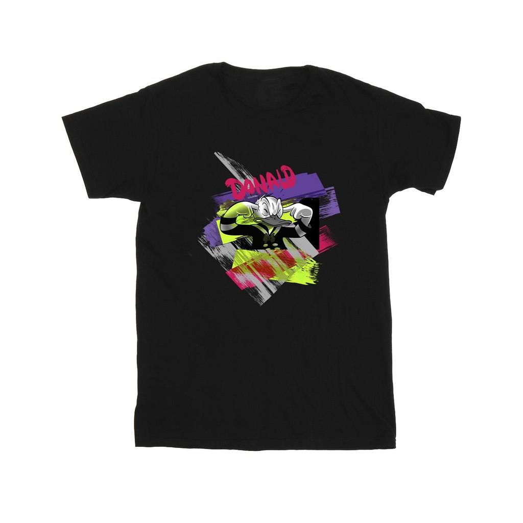 Disney Mens Donald Duck Ear Plug Bright T-Shirt