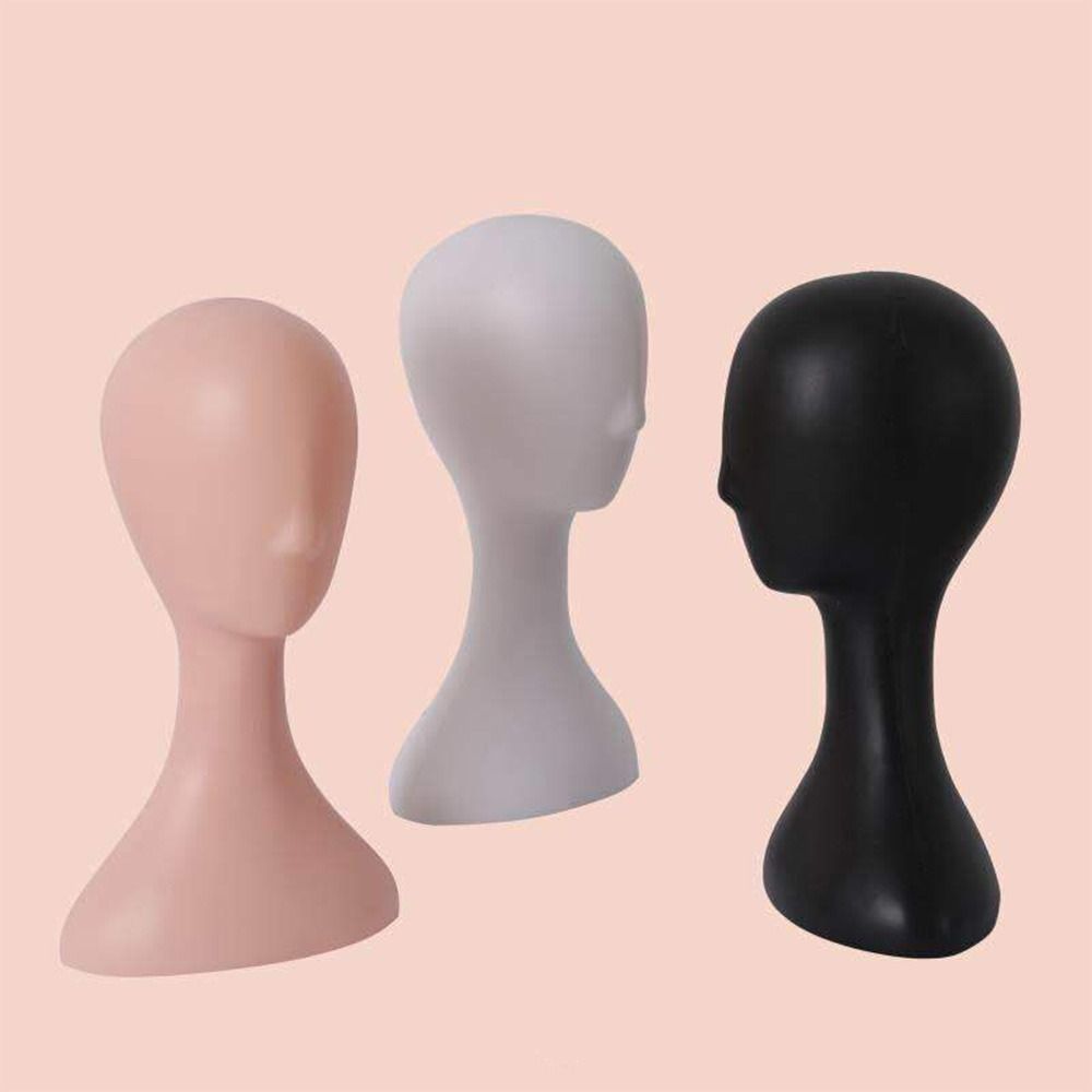 Wide Display Stand Glasses Hat Head Model Display Stand Plastic Mannequin Women's Model Wig Holder