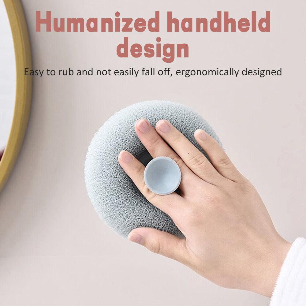 2 в 1 Шарик для ванны с подсолнечником Супермягкое отшелушивающее полотенце для душа с присоской