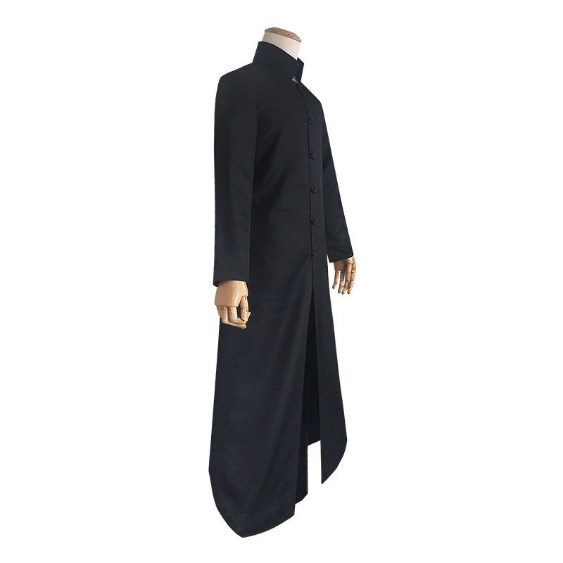 Sweet and Cool Matrix Movie Cosplay Neo Trench Coat Costume Halloween Outfit