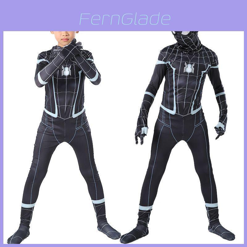 Stylish Black Spider-man Homecoming Cosplay Jumpsuit Featuring Exquisite Workmanship For All Ages