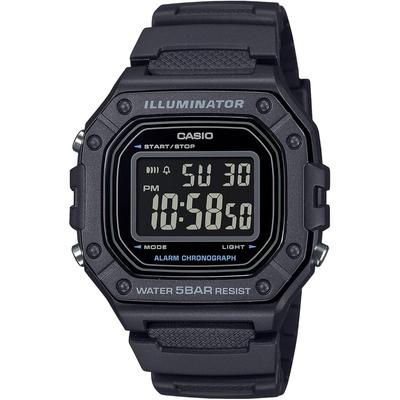 ] Часы Casio Collection [Оригинал Япония] Веб-эксклюзивная модель W-218H-1BJF Мужские Черные