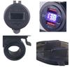 Водонепроницаемая двойная USB-разъем для быстрого зарядного устройства QC3.0 с вольтметром, мотоциклетная розетка с двойным кронштейном для телефонов, планшетов, GPS