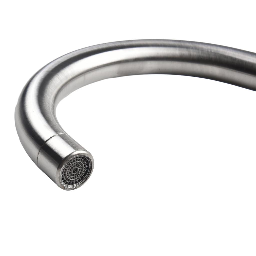 304 Stainless Steel Kitchen Faucet Sink Faucet Tap Cold Hot Mixer Tap Dual Control Adjustable Sink Ceramic Valve 2 Hole Faucet