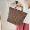Hollow Shopping Tote Bags Knitting Woven Handbags New Shoulder Bags  Female