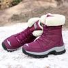 Winter Plus Plush Thick Warm High Top Snow Boots Cotton Boots Women's Shoes Casual Outdoor Cotton Boots
