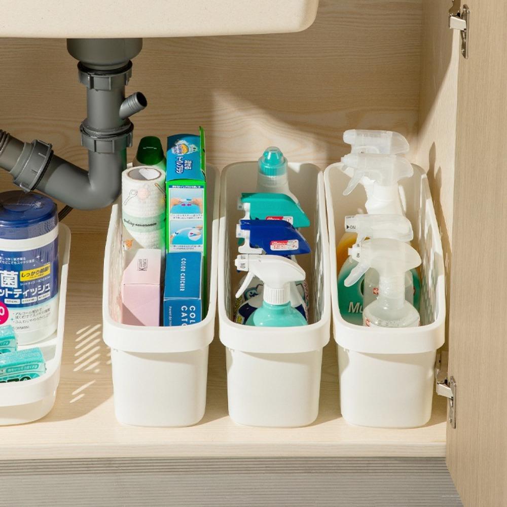 Hollow Out Home Sorting Basket Wheels Bathroom Clutter Container Home Organization
