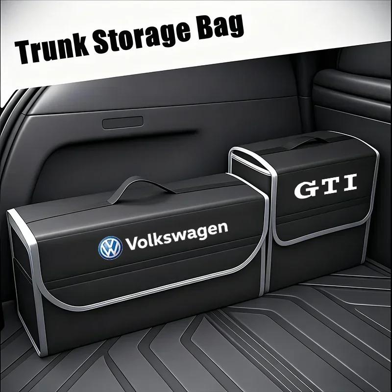 VW Car Trunk Organizer Box Large Capacity Folding Storage Bag For VW GTI Polo Passat B6 B7 Golf MK6 Tiguan T-ROC Jetta Arteon CC